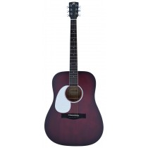MADERA SV411 - 41'' LEFT-HANDED ACOUSTIC GUITAR - WINE RED