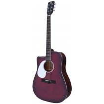 MADERA SV411CEQLH - 41'' ACOUSTIC LEFT-HANDED GUITAR WITH PICKUP - WINE RED