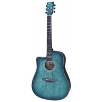 ACOUSTIC MADERA OP411C LEFT HANDED HAND-RUBBED BODY INTO AQUATICA TURCOISE