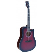 MADERA RD411C CUTAWAY FULL SIZE ACOUSTIC GUITAR - WINE RED GLOSS