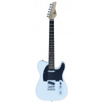 A TONE TELECASTER SHAPED ELECTRIC GUITAR INTO WHITE COLOR
